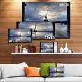 thumbnail image 3 of Reflection of Paris Eiffel TowerWith Clouds - Extra Large Canvas Art Print, 3 of 4