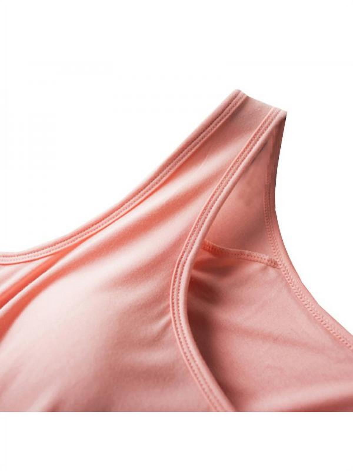 Women Built-in Bra Sleeveless Tank Top Sleepwear Padded Long