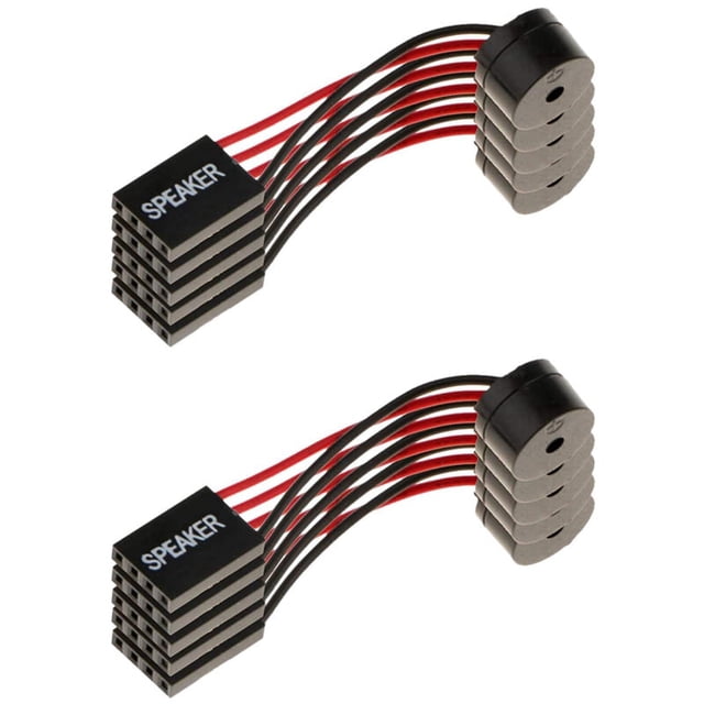 10 piezas de zumbador de altavoz de placa base para PC, placa base de computadora, zumbador de pitido interno para reparación de computadoras