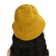 thumbnail image 4 of GHSOHS Hats Beanie Cowboy Hat Silk Bonnet Beanies Fashion Berets Solid Winter Thermal Windproof Bucket Fisherman Hat for Women Bucket Hats Baseball Cap Yellow Cowboy Hats Gorras Para Hombres, 4 of 6