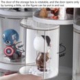 thumbnail image 3 of Figure Storage Box Transparent Wall Mounted Doll Figure Display Box Exhibition Box 3 Layer 11x35.5cm, 3 of 5
