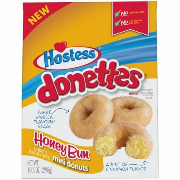2X - Hostess Donettes Honey Bun Mini Donuts