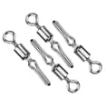 thumbnail image 4 of LHCER 100 Pcs Émerillons Roulants en Acier Inoxydable Durables Connecteurs de Leurres Matériel de Pêche, Émerillon Roulant de Pêche, Émerillon de Baril, 4 of 7