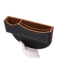 thumbnail image 1 of Soumake Car Gap Storage Box Faux Leather Multifunctional Car Seat Seam Filler Anti-Slip Scratch-Resistant Space Saving Front Seat Organizer, 1 of 8