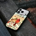 thumbnail image 4 of WIRESTER Shockproof Soft Rubber Cover Case for Apple iPhone 17 Pro 6.3" 2025, Red Cardinal Lovebird, 4 of 5