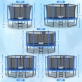 thumbnail image 6 of Cochan 10FT Trampoline with Enclosure for Adults and Kids, Outdoor Heavy Duty Trampoline with Lights, Kids Trampoline with Basketball Hoop, Birthday Gift, 1000LBS Weight Capacity, 6 of 6