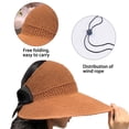 thumbnail image 3 of Sombreros para el sol para mujer, ligeros, plegables y empacables, para playa, 3 of 5