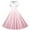 Pink, variant on OGLCCG Girls 50s Vintage Swing Dresses Audrey Print Short Sleeve Dress with Peter Pan Collar Gradient Color A-Line Party Princess Dress 5-14 Years