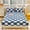 Blue, variant on Milk Velvet Checkered Fitted Sheet, Soft Velvet Fleece Mattress Protector, Super Soft Cozy Comfy Flannel Bottom Sheet, Winter Warm Breathable Non Slip Quilted Fitted Sheet (Black, 150x200cm)