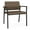 Castillo Quarry, variant on Avon Reception Waiting Oversize Chair UPH Seat Back / Black Steel / Light Gray