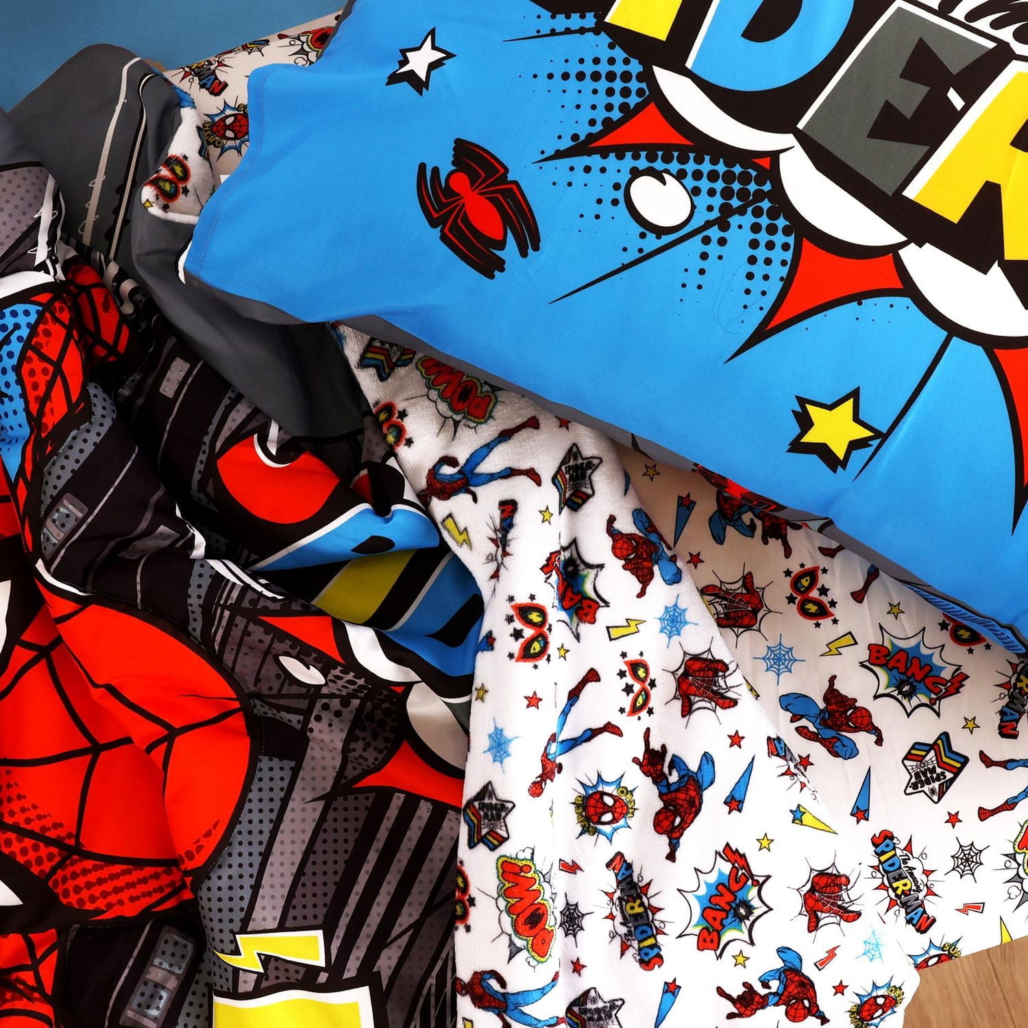 Marvel Spider-Man Comic 3-Piece Toddler Bedding Set