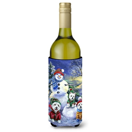 

Westie Holiay Snowballs Wine Bottle Hugger