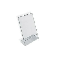112712 9" W x 12" H L-Shaped Acrylic Sign Holder, 10Pack