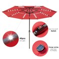 thumbnail image 3 of Yescom 11 Ft 3 Tier Patio Umbrella with Protective Cover Solar LED Crank & Tilt Home, 3 of 11
