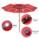 thumbnail image 3 of Yescom 11 Ft 3 Tier Patio Umbrella with Protective Cover Solar LED Crank & Tilt Home, 3 of 11