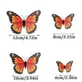 thumbnail image 2 of 20 PCS Butterfly Refrigerator Magnets, Assorted Sizes 3D Butterfly Magnets for Fridge, Whiteboard, Locker, Home Kitchen Decor, Gift Idea for Nature Lovers,Red, 2 of 2