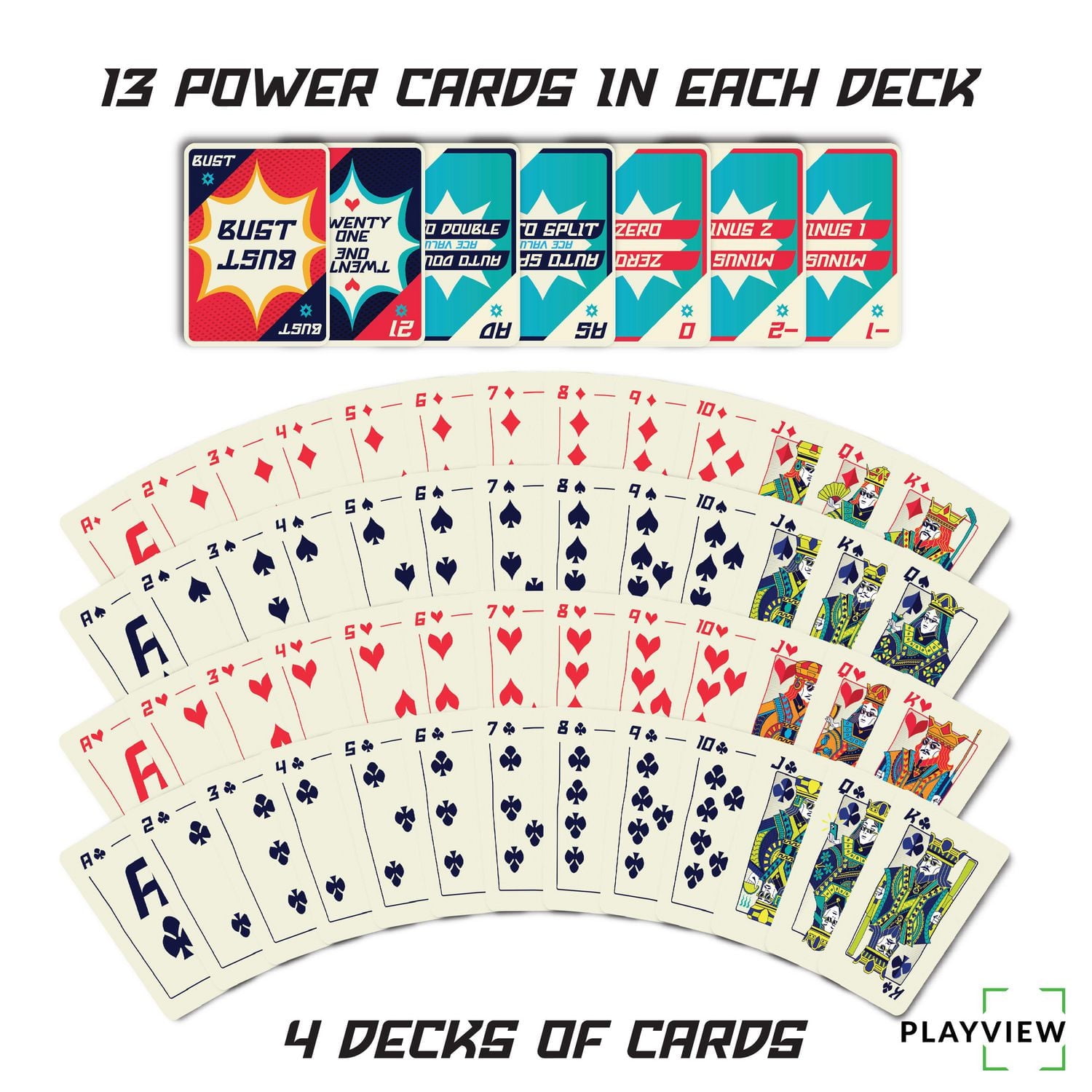 Jeu de cartes 21 Bluff Jeu familial inspiré blackjack