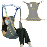 EZ Assistive Universal Full Body Hoyer Lift Sling, Lightweight Mesh Fabric , Gray, 500 lb