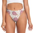 thumbnail image 1 of Fotbe Sparkling Ice Cream Tanga Sin Costuras para Mujer con Estampado – Panties Invisibles, Transpirables y Cómodos para Uso Diario-X-Large, 1 of 6