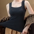 thumbnail image 4 of Women's Polyester Spandex Blend Tank Tops Casual Loungewear Seamless Stretch Built-In Chest Pad Sleeveless Tops for Daily Wear and Light Activity, 4 of 9