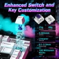 thumbnail image 4 of ATTACK SHARK R85 HE Wired Rapid Trigger Mechanical RGB Gaming Keyboard with Custom Lightbox,8KHz Polling Rate,0.005mm RT Accuracy,0.08MS Latency,Hall Effect,Magnetic Switch,Driver for PC, 4 of 8