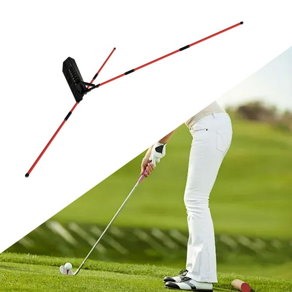 lacooooppia Golf Swing Golf Alignment Stick Holder Portable Devices Improvement of The Show Training for Swinging Skills for Courtyard