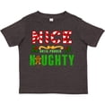 thumbnail image 3 of Inktastic Nice Until Proven Naughty with Holly and Gingerbread Man Boys or Girls Toddler T-Shirt, 3 of 5