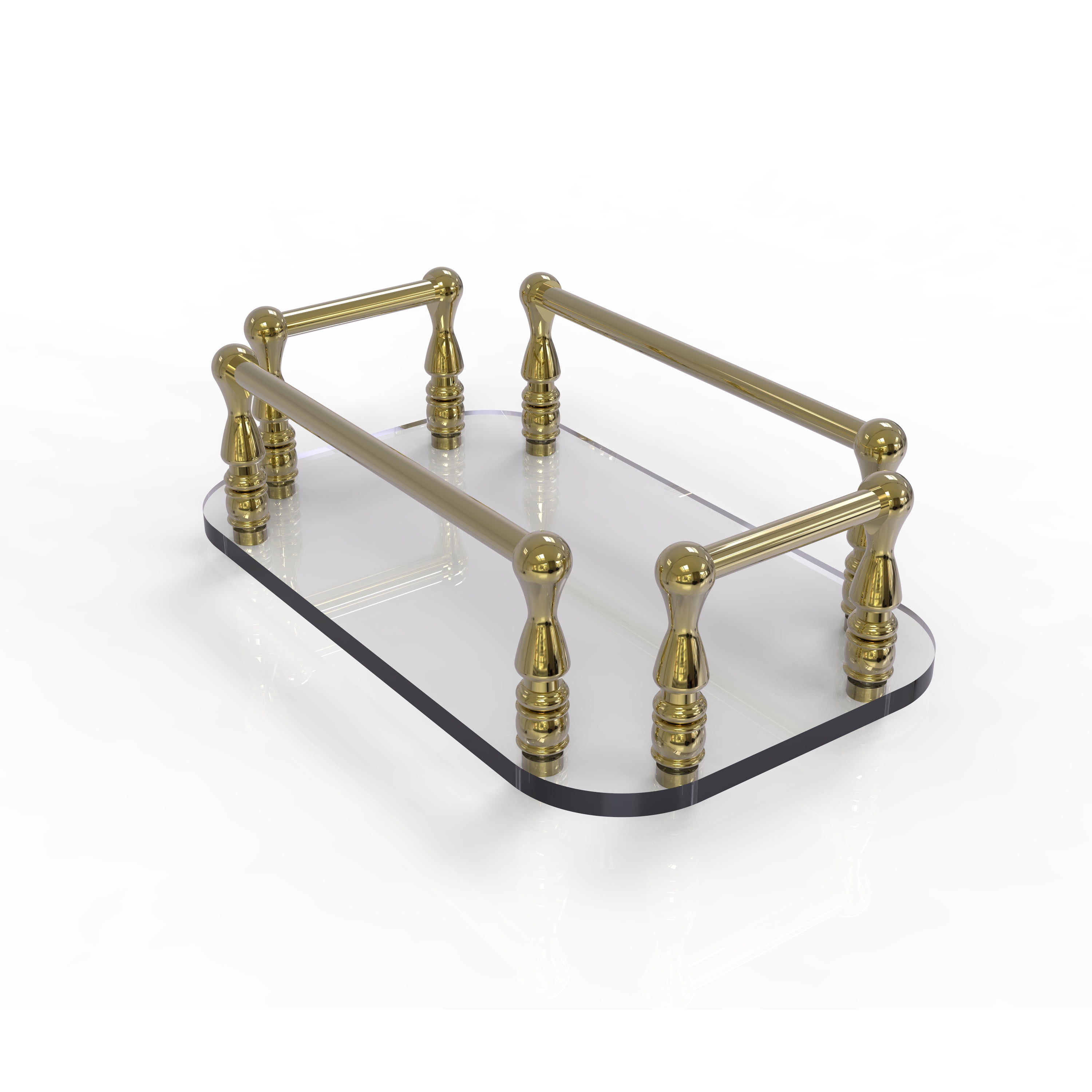 Vanity Top Glass Guest Towel Tray