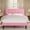 Pink, variant on RK Queen Size Metal Platform Bed Frame with Square Tufted Velvet Upholstered Headboard, Wood Slat Support, No Box Spring Needed, Pink