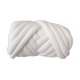 thumbnail image 4 of Hilo de lana grueso y voluminoso para manta de punto con brazos, tapete para manta, manta DIY Blanco, 4 of 9