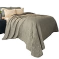 thumbnail image 2 of Somerset Home Solid Color Bed Quilt, King, Green, 2 of 3