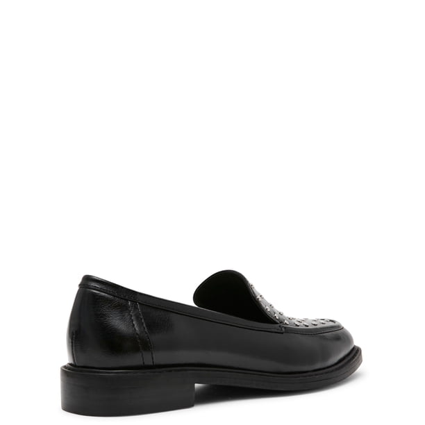 Dolce Vita Black Leather Studded Slip-On Loafer Dolce Vita Women main image 4