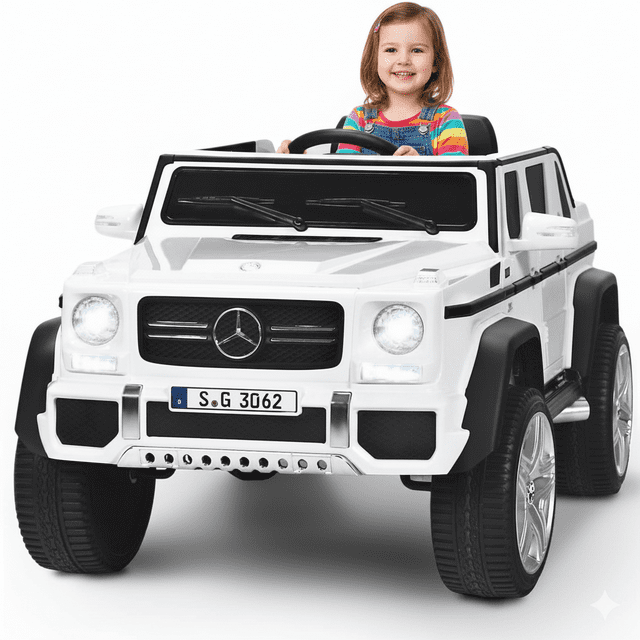 KidsVIP 12V Mercedes Maybach G650 4X4 1-Seater Ride-on Truck W/ Rubber Wheels, Music & Remote