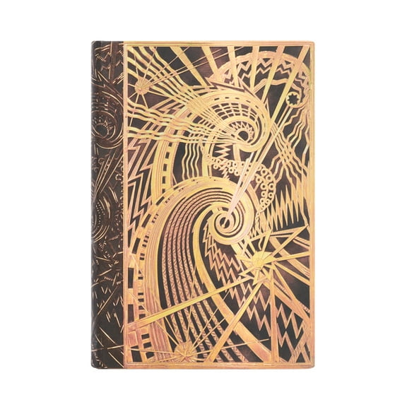 The Chanin Spiral Mini Hardcover Address Book, 128pg, 120gsm by Paperblanks (New York Deco), (Hardcover)