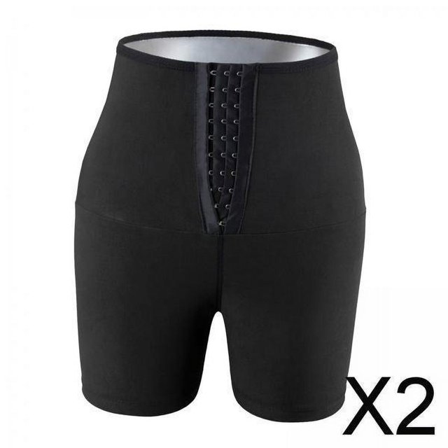 2 Pantalones Cortos Moldeadores De Cuerpo Para Sauna Y Sudor Para Mujer