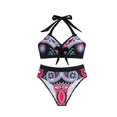 thumbnail image 2 of JoveMarine Bikini Sets for Women – Split Printed Swimsuit with Breast Pads, No Underwire, Fashion Sexy Two-Piece, Perfect for Summer Beach Vacation,Hot Pink 4XL, 2 of 5