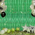 thumbnail image 6 of 3 Pack 3.3x9.9 Ft Green Foil Fringe Backdrop Curtains, Tinsel Streamers, Fringe Backdrop for New Years Eve, Graduation, Birthday, Baby Shower, Disco Party, 6 of 7