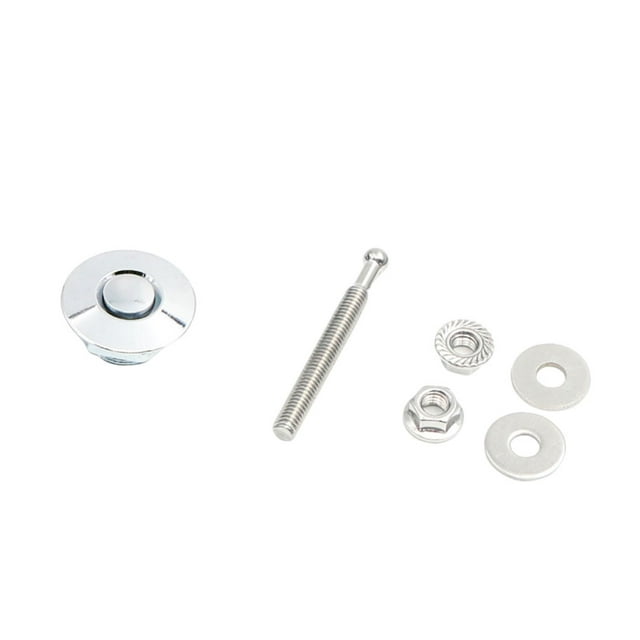 Youkk Car Modification Lightweight And Stylish Hood Lock Multiple Styles Available Electroplated silver DP16-32 1Set