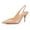 Nude, variant on YDN Women Sexy Pointy Closed Toe Elastic Strap Slingback Sandals High Heel Slip On Pumps Dressy Casual Shoes Size 7 Black