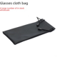 thumbnail image 5 of Paquete de gafas de esquí con bolsillo, bolsa para gafas de esquí de fibra fina, gafas de sol sin pelo de forro polar negro, bolsa de almacenamiento grande, compacta y portátil. Almacenamiento, 5 of 5