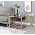thumbnail image 1 of ACME Yumia End Table in Gold & Clear Glass, 1 of 2