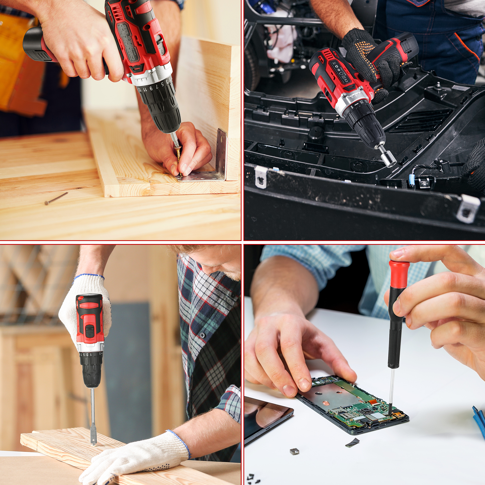 TLGREEN 12V Cordless Drill Set with 139 Accessories photo 6