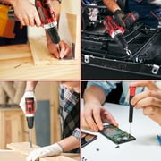 TLGREEN 12V Cordless Drill Tool set - 139 Piece, 2Ah Battery, 2-Speed Adjustable Power & Rapid Charging Magnetic drill, Home Tool Kit for DIY, Repairs, Gift for Father, Husband, Friend, Red