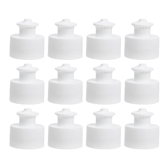 Troglfold Reusable Bottle Lids 30pcs Water Bottle Replacement Caps, Reusable Push Pull Sport Bottle Lid,1.38"X1.18"X1.18"