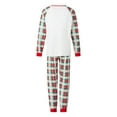 thumbnail image 5 of DuAnyozu Christmas Pajamas for Family Matching PJ's Sets with Letter and Printed Long Sleeve Tee and Bottom, 5 of 9