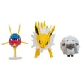 thumbnail image 3 of Pokemon Battle Figure 3 Pack - Features 2-inch Wooloo and Carvanha and 3-inch Jolteon Battle Figures, 3 of 6