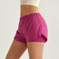 thumbnail image 4 of jiaxiM Athletic Shorts for Women High Waist Workout Shorts Side Pleated Breathable Quick Drying Running Shorts with Pockets, 4 of 7