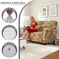 thumbnail image 6 of SCRAWLGOD Boho Paisley Floral Print Recliner Loveseat Cover for Dogs Stretch Non Slip Furniture Protector Anti Scratch Recliner Cover with Pocket, 6 of 8