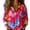 Red, variant on QASIEATN Flannel Shirts for Women Short Sleeve Button Down Blouse Casual Graphic Tees Women's Tops