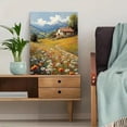 thumbnail image 5 of Qisvanset 12x16 Inch Wildflower Cottage Canvas Wall Art, Vintage Meadow Nature Living Room Wall Decor, 5 of 5